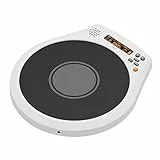 SD20 Smart Electronic Drum Pad con Schermo LCD, Metronomo, Timer, Funzione Vocale, funzione di Conteggio.Tamburo in silicone da 24 cm, ricaricabile (bianco)