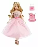 MGA's Dream Ella Let's Celebrate Doll - ARIA - Bambola alla moda bionda da 29 cm con confetti a farfalla rosa e dorati glitterati - Include 5 accessori - Età: 4+ anni.