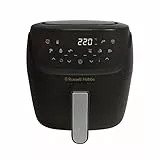 Russell Hobbs, Friggitrice ad aria L 4 l, No olio, 7 funzioni cottura + 10 programmi, Massima croccantezza, funzione Rapid Air, T° max 220°C, autospegnimento, Alert Shake cottura uniforme, 27160-56