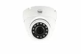 Yale Telecamera a cupola da esterno TVCC Smart Home SV-ADFX-W bianca, resistente agli agenti atmosferici