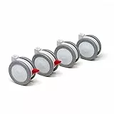 Foppapedretti 4 Ruote in Nylon Gommate, Ricambio per lettini e bagnetti Foppapedretti, Bianco