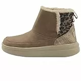 Hey Dude Mel - Scarpe Ragazza Stile Mocassino - Colore Chestnut - Stivaletti Ragazza in Pelle Riciclata - Stivali Slip-on Senza Lacci - Soletta Interna in Memory Foam - Taglia EU 34