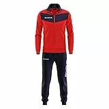 Givova Visa, Tuta da Ginnastica Uomo, Multicolore (Rosso/Blu), S