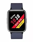 ASIAMENG Orologio da polso da uomo, donna, Smartwatch, sportivo, cardiofrequenzimetro, IP68, podometro calorie, cronometro mestruale, multisport, notifica SMS, chiamata per Android iOS