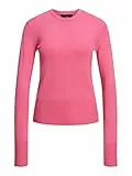 JACK & JONES Jjxx Jxlara LS Soft Crew Neck Knit Noos Maglione, Rosa Carminio, M Donna