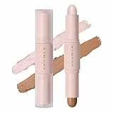 KIMUSE Stick Viso 2 in 1, Creamy Contouring & Highlight: Texture Cremosa e Premium Liscia (W01-LIGHT)