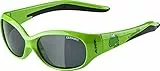 ALPINA Flexxy Kids, Occhiali Da Ciclismo Bambini E Ragazzi, Green Dino, Taglia unica