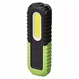 Emos Lampada da lavoro a LED, ricaricabile, impermeabile, con base girevole, gancio e magnete, 400 lm, portata 40 m, batteria da 2000 mAh con 8,5 ore di durata e cavo USB, 3 modalità di illuminazione