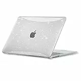 EooCoo Custodia per 2023 MacBook Air M2 15 Pollici A2941, Plastica Copertina Rigido Compatibile per Cover MacBook Air 15 con 15,3' Retina Display, Protettivo Mac Air - Scintillante Trasparente