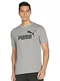 Puma ESS Logo Tee, Maglietta Uomo, Grigio, M
