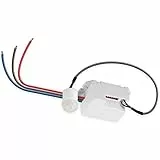 Goobay 96006 Mini rilevatore di movimento a infrarossi per interni - design miniaturizzato per un montaggio a incasso quasi invisibile - campo di rilevamento di 360° - portata 6 m - bianco, nero