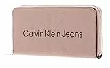 Calvin Klein CKJ Sculpted Zip Around Mono Wallet Dark Blush