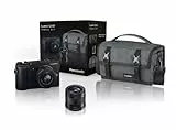 Panasonic DC-GX9AM Travel Kit fotocamera digitale Lumix, obiettivo 12-32 mm F3,5-5,6 + obiettivo 42,5 mm F1,7 e borsa fotocamera e accessori Nero