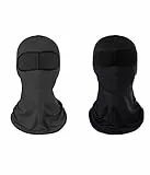 2 Pezzi Maschera di Passamontagna, Passamontagna Sci Balaclava Moto Maschera Morbido e Traspirante Unisex Tessuto Elastico Traspirante Antivento per Sport Ciclismo ed attività all’Aria Aperta Unisex