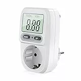 Gifort Misuratore del Costo Energetico Misuratore di Potenza Digitale Analizzatore di Elettricità Misurazione del Consumo in Standby con Protezione da Sovraccarico (bianco da 0,2 W a 3680 W)