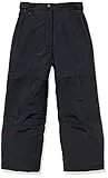 Amazon Essentials Pantaloni da Neve Resistenti all'Acqua Bambine e Ragazze, Nero, 6-7 Anni