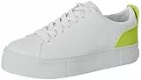 Guess GIAA5, Scarpe con Lacci Donna, White Lime, 39 EU