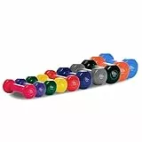 66fit Manubri 0,5 kg - 7 kg (1,5 kg - verde) sollevamento pesi, costruzione della forza, allenamento a casa
