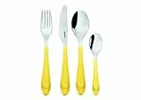 Guzzini Set 24 Posate Gocce Giallo