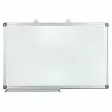 Idena 60043 – lavagna bianca 60 x 90 cm, Telaio in alluminio, con portapenne