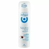 Infasil Deodorante Spray Neutro Extra Delicato, Formula Antimacchia Senza Sali di Alluminio, Efficace Fino a 24h, 150 ml