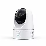 eufy Security Indoor Cam 2K Pan & Tilt, telecamera wi-fi interno, Videosorveglianza con AI per Riconoscimento Persone/Animali, Assistenza Vocale, Visione Notturna, MicroSD non Inclusa