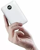 VEGER Power Bank 20000mAh, Caricatore portatile con ricarica rapida PD/QC e display LED, 3 uscite USB C Batteria esterna compatta, compatibile con iPhone/iPad/Samsung/Huawei/Xiaomi, ecc - Bianco