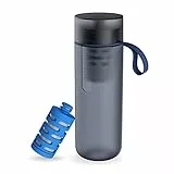 Philips - GoZero Fitness Borraccia per idratazione, 1 filtro incluso, colore: Blu