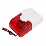 Allarme Sensore di Movimento, Allarme Perimetrale, Allarme Movimento, Allarme Luce Sonora Flash High Decibel Dispositivo di Avviso di Sicurezza Resistente Agli Urti Regolabile (220V)