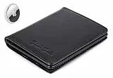 Jaimie Jacobs SLIMSTAR AirTag-Edition Portafoglio Uomo Piccolo con ampio scomparto per monete protezione RFID (Nero)