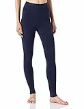 Iris & Lilly Leggings Termici Donna, Blu Marino, 42