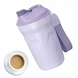 PW TOOLS Tazza da caffè Termica | Bottiglia isolata sottovuoto a Doppia Parete con Coperchio a Tenuta - Tazza da caffè isolata da 14 OZ Bicchiere da caffè per Tazza Termica per Auto Regalo per Natale