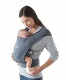 Ergobaby BCEMAOXBLU, Embrace Marsupio Neonati Ergonomico 0 Mesi, Porta Bebe Extra Morbido ed Ultraleggero (Oxford Blue)