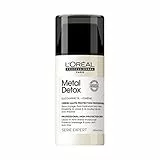 L'Oréal Professionnel Paris, Crema Leave-In Protettiva, Per Tutti i Tipi di Capelli, Anti-Crespo, Chioma Lucente&Setosa, Con Glicoammina 1% e Filtro UV, Metal Detox, 100 ml