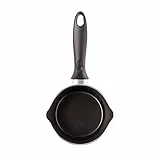 Alluflon Cucina Pentolino con Beccuccio 14 cm, 0.95 Litri, Alluminio Alimentare, Nero