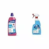Sanitec Sanialc, Detergente Concentrato Multi Superficie, 1000 ml & Crystal Anti Alone, Detergente Multiuso, Soluzione Ideale per Detergere e Rendere Brillanti Vetri e Specchi e superfici 750 ml