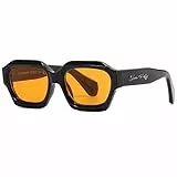 SHEEN KELLY Retro Moda Occhiali da sole con montatura spessa Uomo e donna Stile anni '80