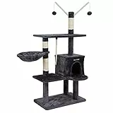 FEANDREA 134 cm Tiragraffi Gatto Albero Tira Graffi Gioco Giacattolo Gatti Altezza in Sisal Naturale PCT35G