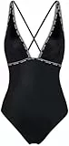 Calvin Klein Costume da Bagno Donna Moderno, Nero (PVH Black), L