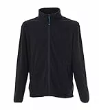 Niscioma Felpa Zip Intera Uomo - Maglia Tuta Felpata Invernale Maglie Senza Cappuccio Tinta Unita, Felpe da Lavoro Micropile antipilling 100% polyestere con Tasche Polsini Elasticizzati, Modello Cop