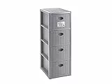 CASSETTIERA ELEGANCE 30X40X80 SL GRIGIA