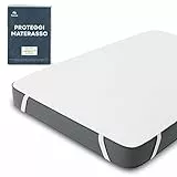 Coprimaterasso Singolo Impermeabile 80x190 cm Twinzen Certificato Oeko TEX - Proteggi Materasso 80x190 in Cotone Traspirante con 4 Angoli Elasticizzati