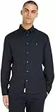 Tommy Hilfiger Camicia Uomo Core Flex Maniche Lunghe, Blu (Desert Sky), 3XL