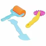 6 pezzi Kit di strumenti per pasta di argilla per bambini, set di accessori per pasta di argilla modellabile Set di rulli per modellare l'arte Strumenti Playdoh consigliati per bambini dai 4 anni in s