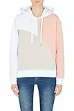 ARMANI EXCHANGE Sostenibile, collo con cappuccio, multicolore, Felpa con Cappuccio Donna, Multicolore (Optic. White/Lady), M