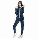 GIVOVA TUTA KING STAR DONNA FELPA BLU/GRIGIO CHIARO