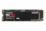 Samsung 980 PRO M.2 NVMe SSD (MZ-V8P500BW), 500 GB, PCIe 4.0, 6,900MB/s Read, 5,000MB/s Write, Internal Solid State Drive