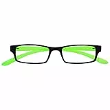 UV Reader Nero Verde Brillante Collo Occhiali Da Lettura Uomo Donna UVR021 +1,50