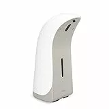 Umbra Emperor 355ml Dispenser automatico per sapone e disinfettante, Bianco/nichel