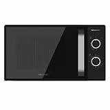 Cecotec Microonde con Grill da 20 Litri Grandheat 3130. 700 W e Grill da 800 W, 6 Livelli, Rivestimento Anti-Dirt iTech e Tecnologia 3DWave, Modalità Scongelamento, Timer, Nero.